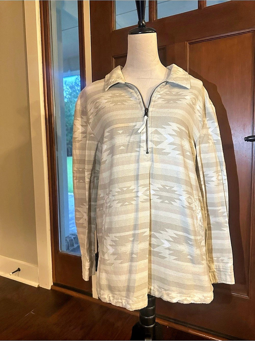 Sonoma aztec print shacket